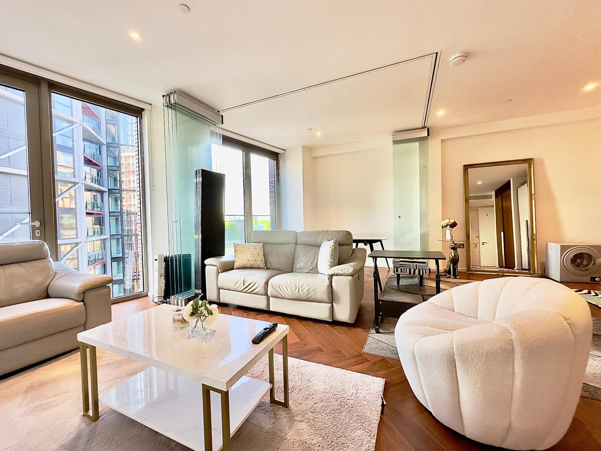 Lavish Penthouse River View Fast Wifi - Luxurylondonstays Luaran gambar